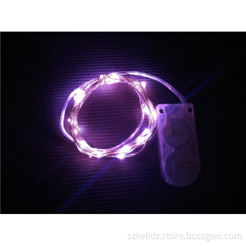 Mini Festival Battery Operated Silver Wire String Fairy Starry Light For Bottle Decoration